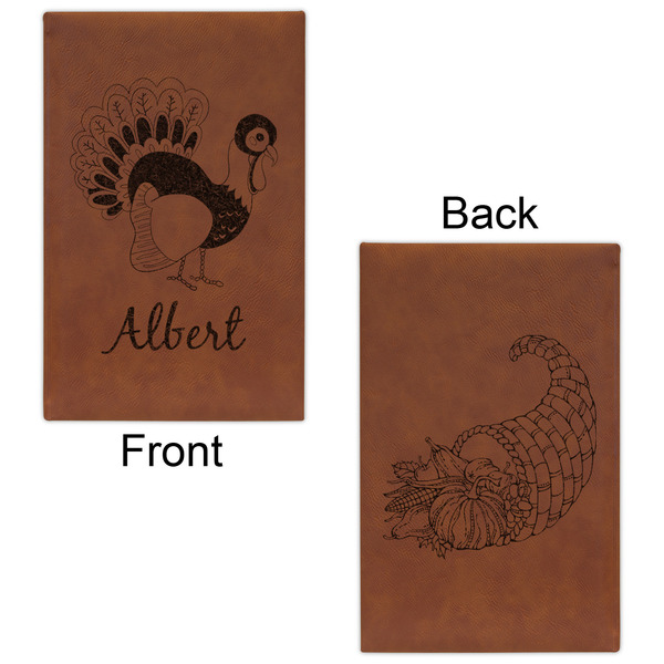 Old Fashioned Thanksgiving Cognac Leatherette Journal - Double Sided - Apvl