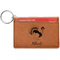 Old Fashioned Thanksgiving Cognac Leatherette Keychain ID Holders - Front Credit Card