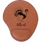 Old Fashioned Thanksgiving Cognac Leatherette Mouse Pads with Wrist Support - Flat