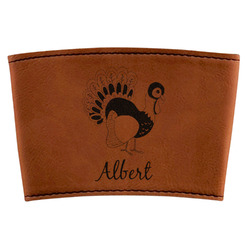 Old Fashioned Thanksgiving Leatherette Cup Sleeve (Personalized)