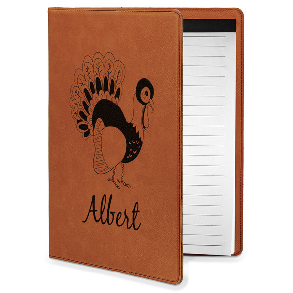 Custom Old Fashioned Thanksgiving Leatherette Portfolio with Notepad - Small - Single Sided (Personalized)