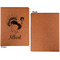 Old Fashioned Thanksgiving Cognac Leatherette Portfolios with Notepad - Small - Single Sided- Apvl
