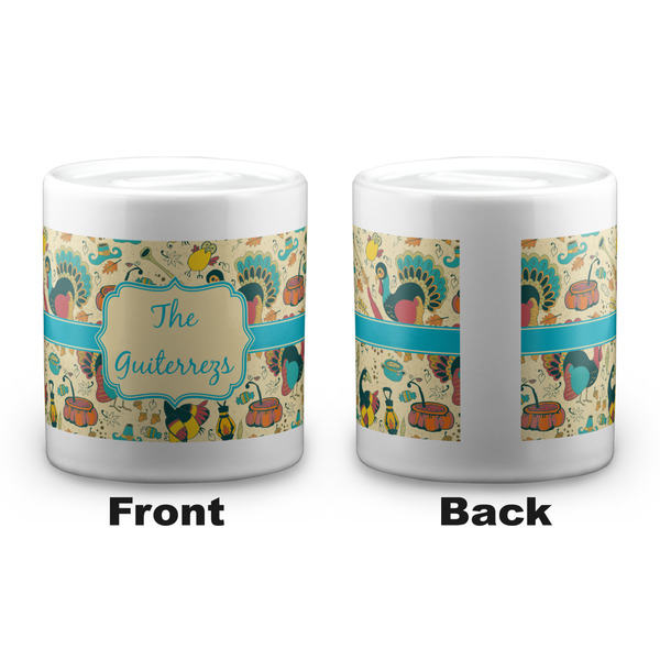 Old Fashioned Thanksgiving Coin Bank - Apvl