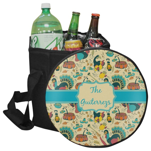 Custom Old Fashioned Thanksgiving Collapsible Cooler & Seat (Personalized)
