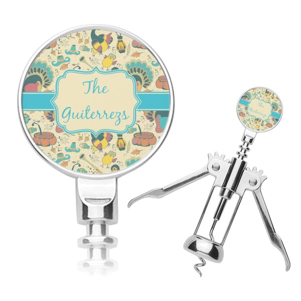 Custom Old Fashioned Thanksgiving Corkscrew (Personalized)