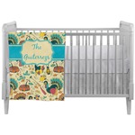 Old Fashioned Thanksgiving Crib Comforter / Quilt (Personalized)