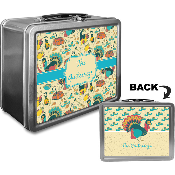 Old Fashioned Thanksgiving Custom Lunch Box / Tin Approval