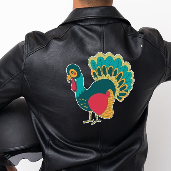 Old Fashioned Thanksgiving Custom Shape Iron On Patches - XXXL - APPROVAL