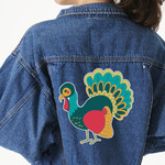 Old Fashioned Thanksgiving Twill Iron On Patch - Custom Shape - 3XL