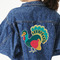 Old Fashioned Thanksgiving Twill Iron On Patch - Custom Shape - 3XL