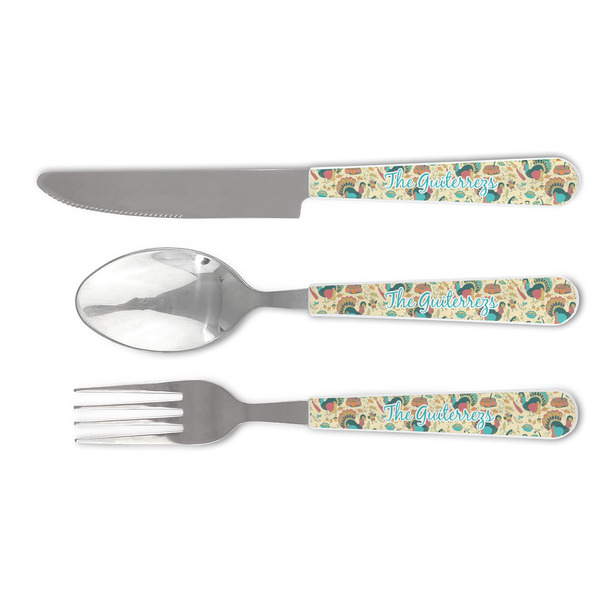 Custom Old Fashioned Thanksgiving Cutlery Set (Personalized)