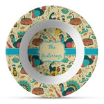 Old Fashioned Thanksgiving Plastic Bowl - Microwave Safe - Composite Polymer (Personalized)