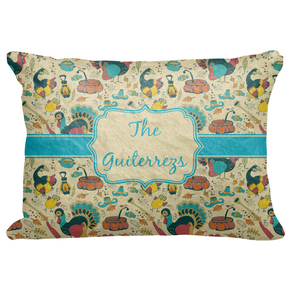 Custom Old Fashioned Thanksgiving Decorative Baby Pillowcase - 16"x12" w/ Name or Text