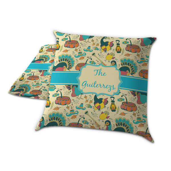 Old Fashioned Thanksgiving Decorative Pillow Case - TWO