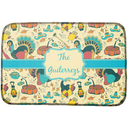 Old Fashioned Thanksgiving Dish Drying Mat w/ Name or Text