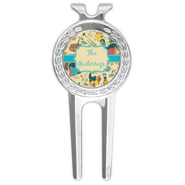 Custom Old Fashioned Thanksgiving Golf Divot Tool & Ball Marker (Personalized)