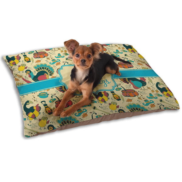 Old Fashioned Thanksgiving Dog Bed - Small LIFESTYLE