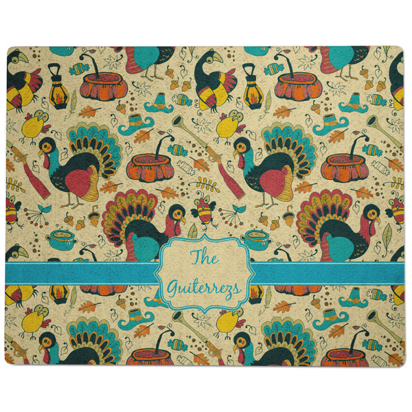 Old Fashioned Thanksgiving Dog Food Mat - Large without Bowls