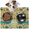 Old Fashioned Thanksgiving Dog Food Mat - Medium w/ Name or Text