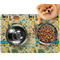 Old Fashioned Thanksgiving Dog Food Mat - Small w/ Name or Text