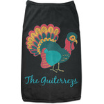 Old Fashioned Thanksgiving Black Pet Shirt (Personalized)