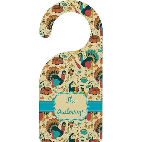 Custom Old Fashioned Thanksgiving Door Hanger (Personalized)