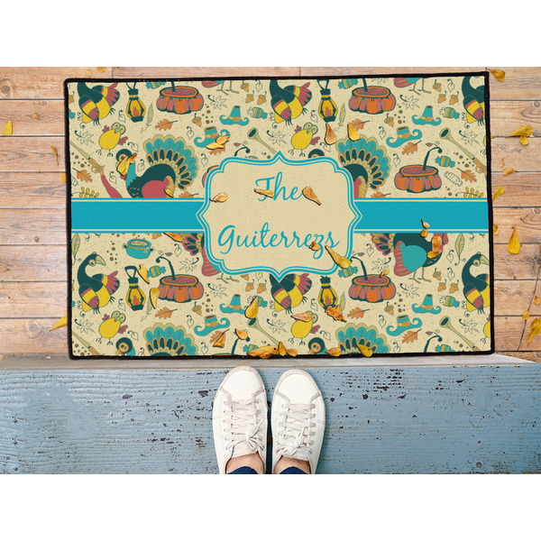 Old Fashioned Thanksgiving Door Mat - LIFESTYLE (Med)