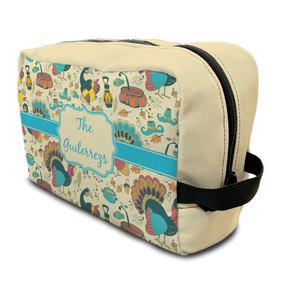 Custom Old Fashioned Thanksgiving Toiletry Bag / Dopp Kit (Personalized)