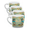 Old Fashioned Thanksgiving Double Shot Espresso Mugs - Set of 4 Front