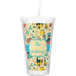 Old Fashioned Thanksgiving Double Wall Tumbler with Straw (Personalized)