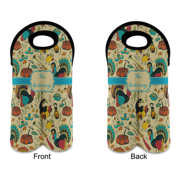 Old Fashioned Thanksgiving Double Wine Tote - APPROVAL (new)