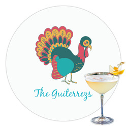Old Fashioned Thanksgiving Printed Drink Topper - 3.5" (Personalized)