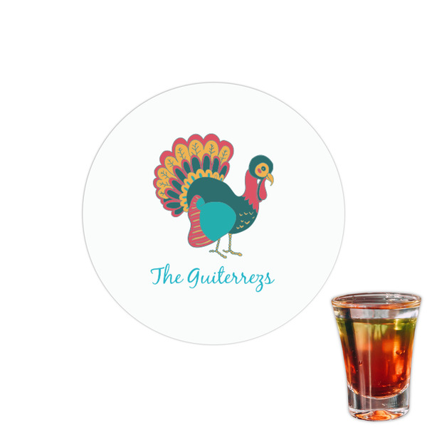 Custom Old Fashioned Thanksgiving Printed Drink Topper - 1.5" (Personalized)