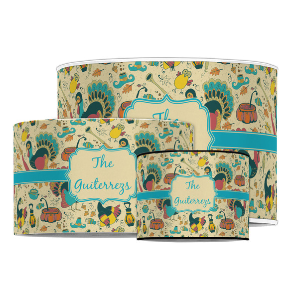 Old Fashioned Thanksgiving Drum Lampshades - MAIN