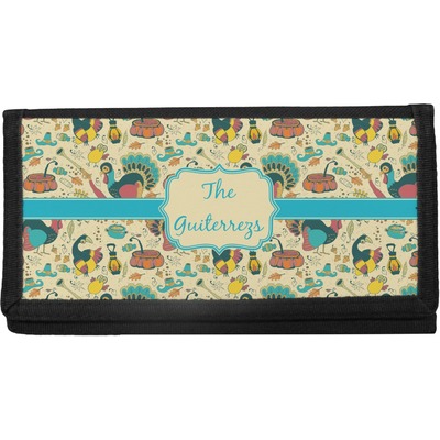 Old Fashioned Thanksgiving Canvas Checkbook Cover (Personalized)