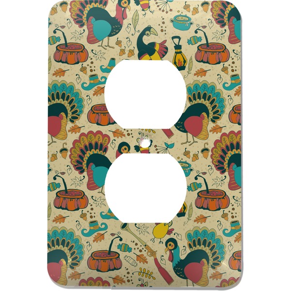 Custom Old Fashioned Thanksgiving Electric Outlet Plate