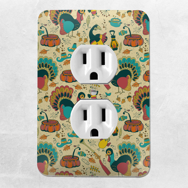 Old Fashioned Thanksgiving Electric Outlet Plate - LIFESTYLE
