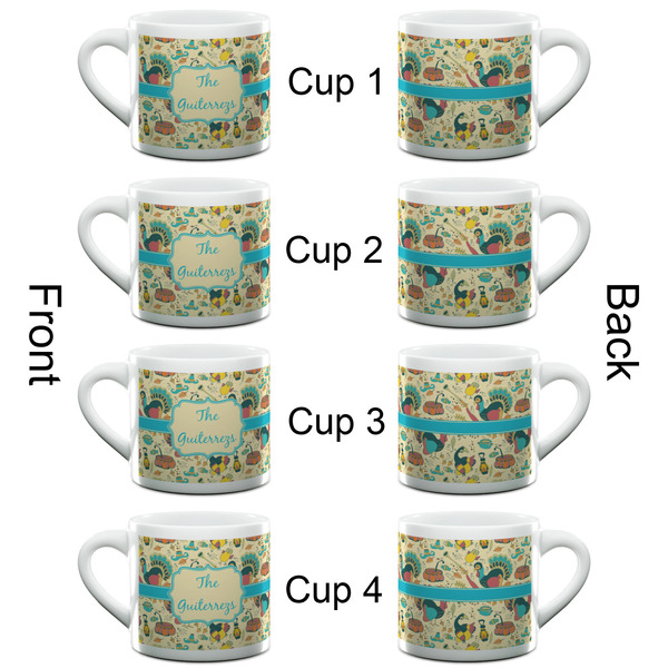 Old Fashioned Thanksgiving Espresso Cup - 6oz (Double Shot Set of 4) APPROVAL