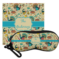 Old Fashioned Thanksgiving Eyeglass Case & Cloth (Personalized)