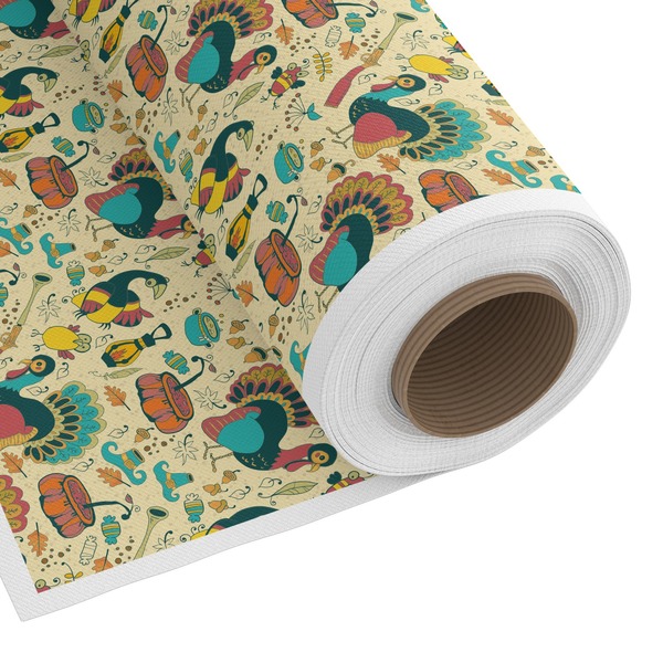 Custom Old Fashioned Thanksgiving Fabric by the Yard - Spun Polyester Poplin