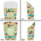 Old Fashioned Thanksgiving French Fry Favor Box - Front & Back View