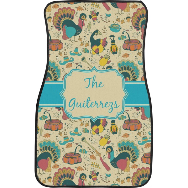 Old Fashioned Thanksgiving Front Seat Car Mat