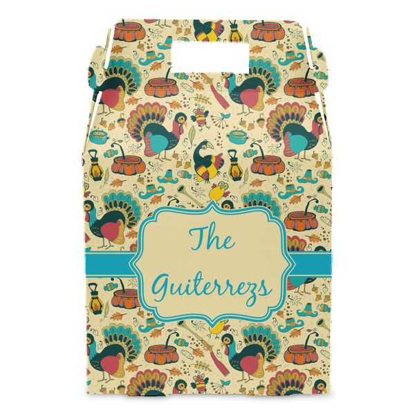 Old Fashioned Thanksgiving Gable Favor Box - Front