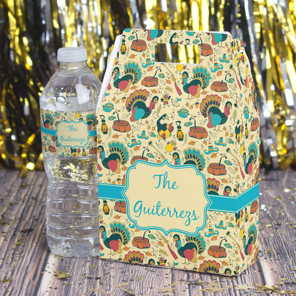 Old Fashioned Thanksgiving Gable Favor Box - In Context