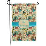 Old Fashioned Thanksgiving Small Garden Flag - Single Sided w/ Name or Text