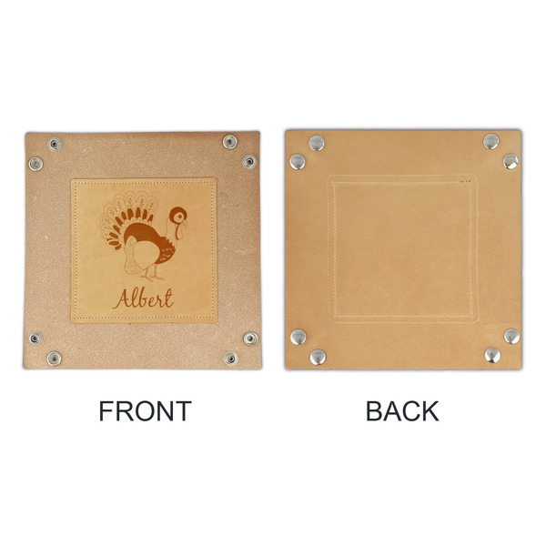 Old Fashioned Thanksgiving Genuine Leather Valet Trays - APPROVAL