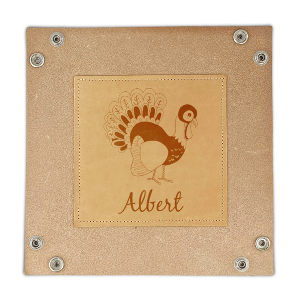 Old Fashioned Thanksgiving Genuine Leather Valet Trays - FRONT (flat)