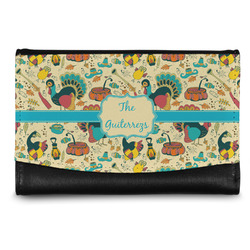 Old Fashioned Thanksgiving Genuine Leather Women's Wallet - Small (Personalized)