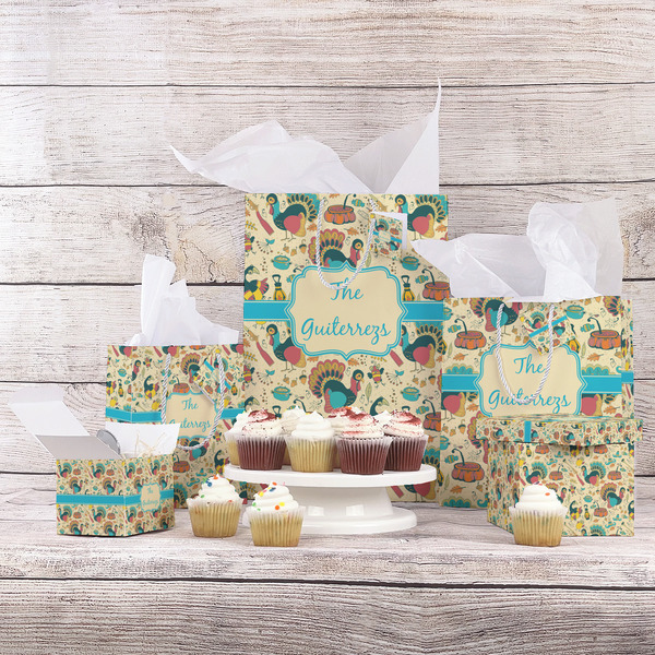 Old Fashioned Thanksgiving Gift Bags - In Context