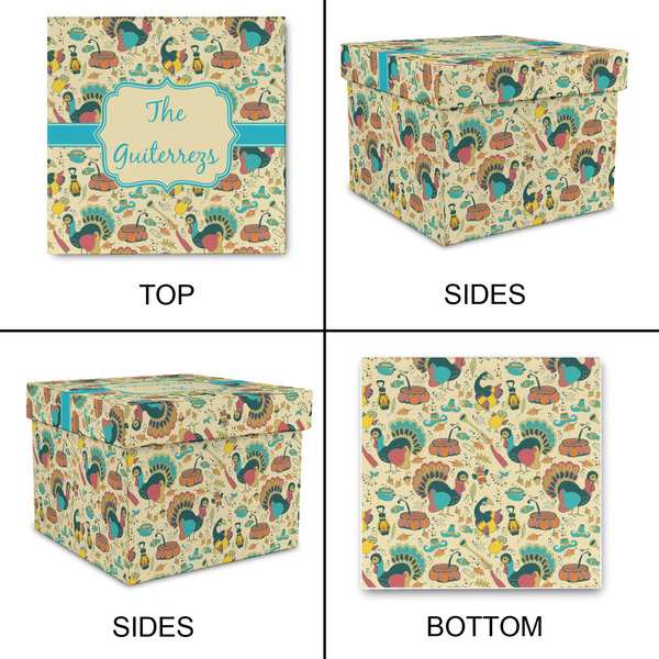 Old Fashioned Thanksgiving Gift Boxes with Lid - Canvas Wrapped - Medium - Approval